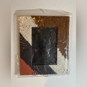 Handmade Natural Fiber Paper Wire Wall Hanging Photo Frame Mixed Media Paper Eco